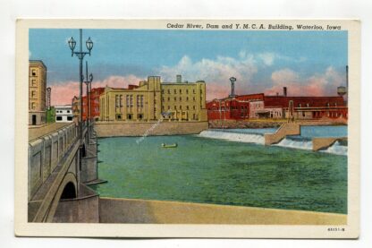 cedar-river-dam-and-ymca-building-waterloo-iowa-1809